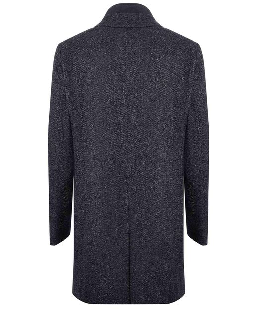 Boss Blue Coat Wool Blend for men