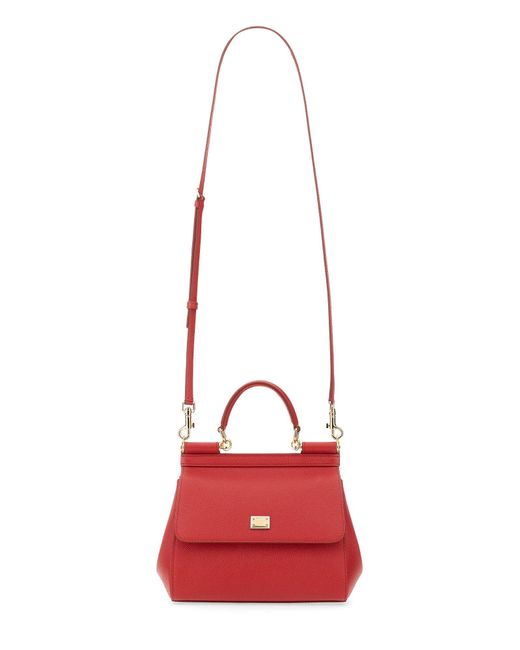 Dolce & Gabbana Red Bag Sicily Medium