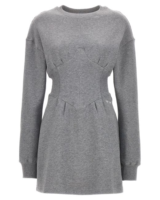 Chiara Ferragni Sweatshirt Dress Dresses in Grey | Lyst UK
