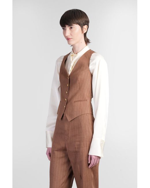 Tagliatore Brown Giselle Vest