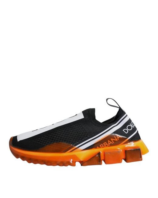 Dolce & Gabbana White Sorrento Slip On Sneakers Shoes for men