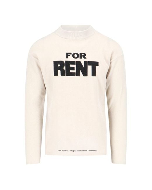 ERL Natural For Rent Crew Neck Sweatshirt