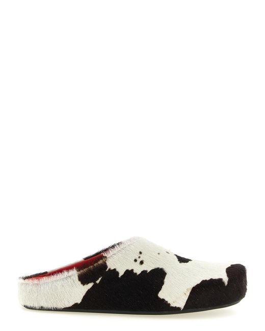 Marni Black Calfskin Clogs Shoe for men