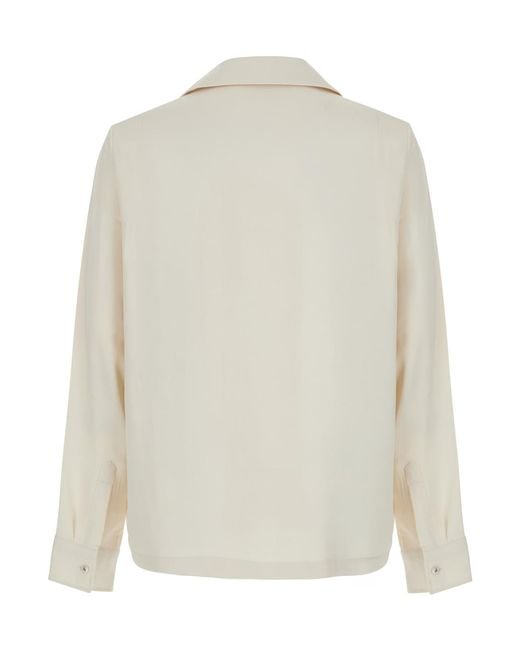 Amiri White Shirt With Polar Collar Polyester for men