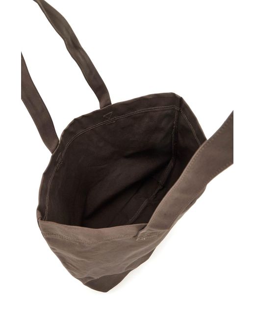 Rick Owens Brown Cotton Tote Bag for men