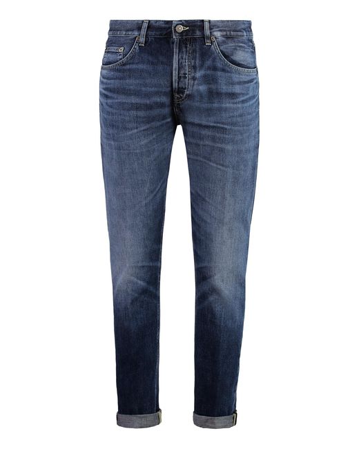Dondup Blue Icon Stretch Cotton Jeans Regular & Straight-Leg for men