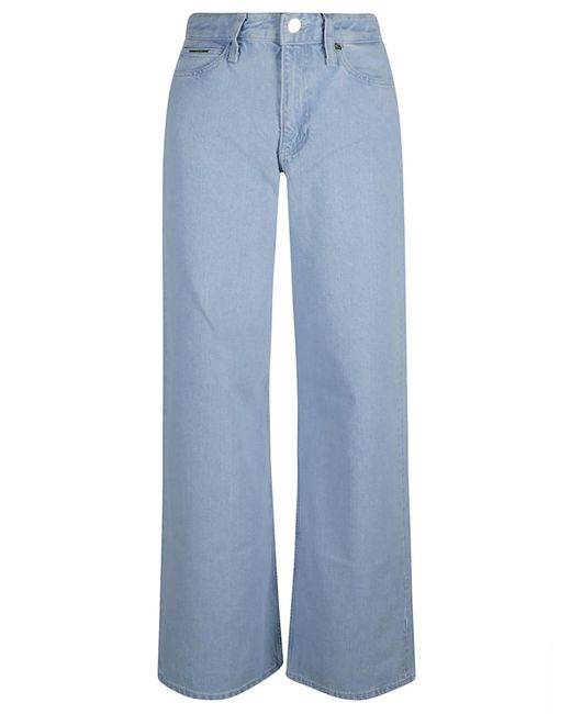 Calvin Klein Blue High Rish Wide Jeans