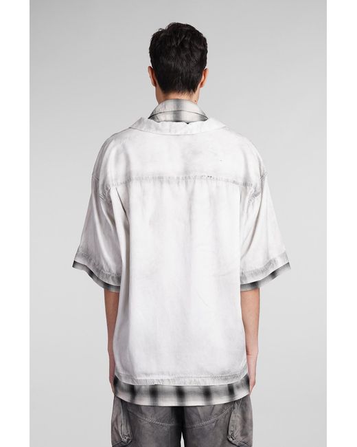 Maison Mihara Yasuhiro Gray Shirt In Grey Rayon for men