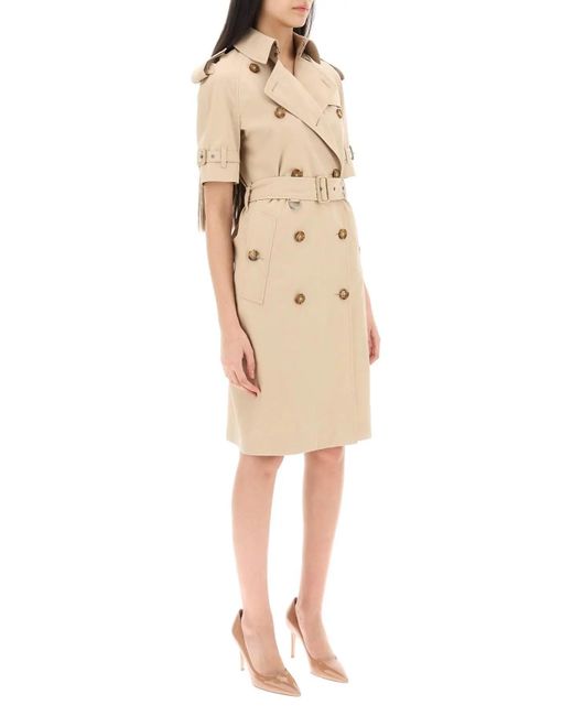 Burberry Natural Short Sleeve Trench Coat