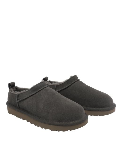 Ugg Gray Sandals Suede Leather/Rubber Sole