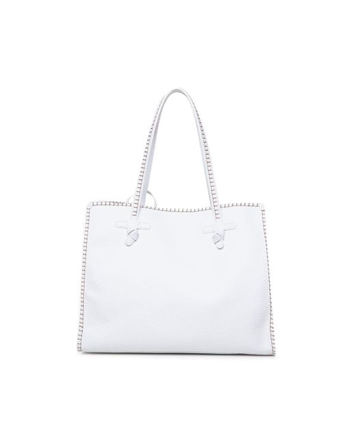Gianni Chiarini White Marcella Shopping Bag