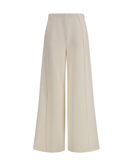 Max Mara Pure White Mxpnigella Polyamide; Elastane Pant