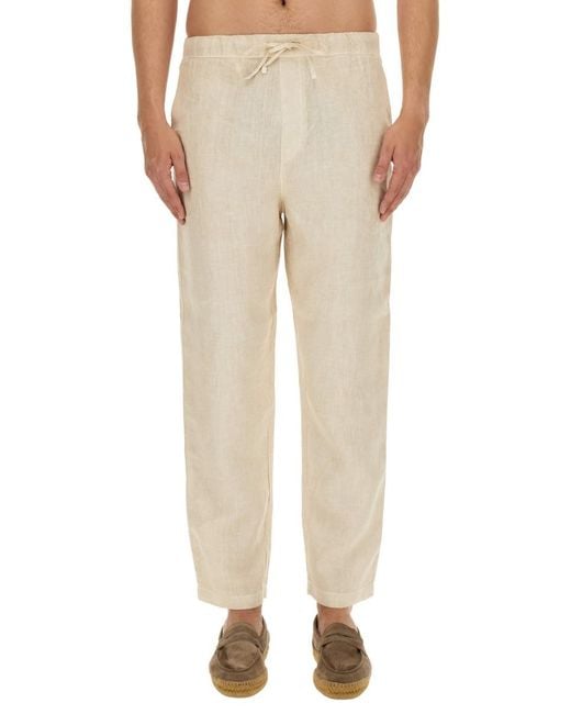 120% Lino Natural Linen Pants for men