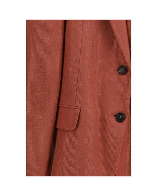 Brunello Cucinelli Brown Multicolor Linen Blazer