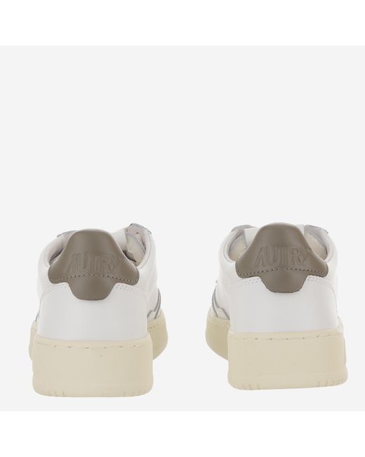 Autry Metallic Sneakers Medalist Low Leather Trainers for men