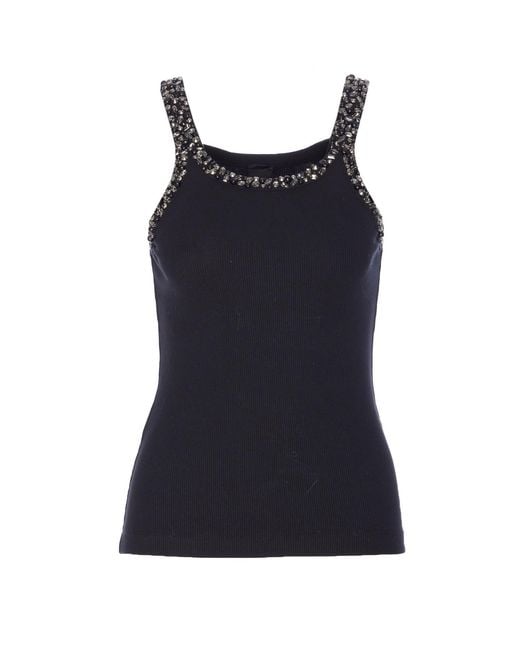 Pinko Blue Coriandoli Tank Top