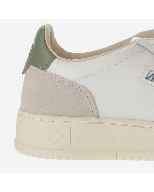Autry Natural Sneakers Medalist Low Leather Trainers for men