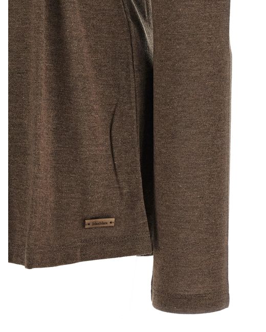 Max Mara Brown Lyocell Cardigan Clothing