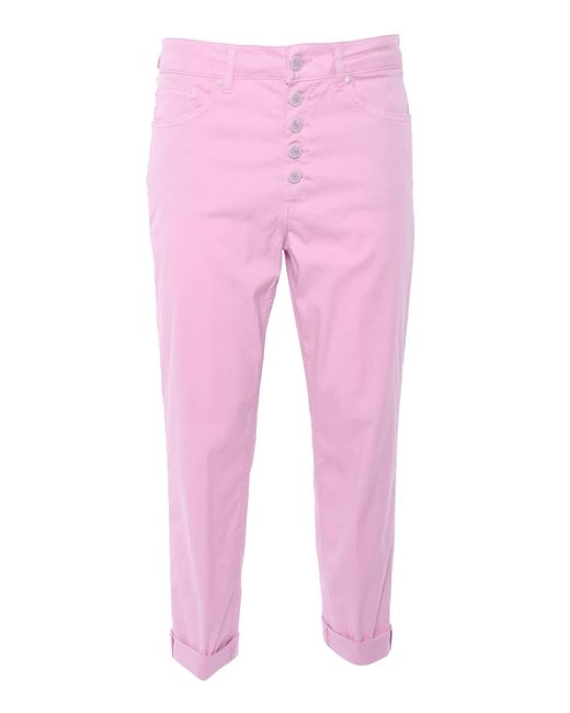 Dondup Pink High-Waisted Jeans