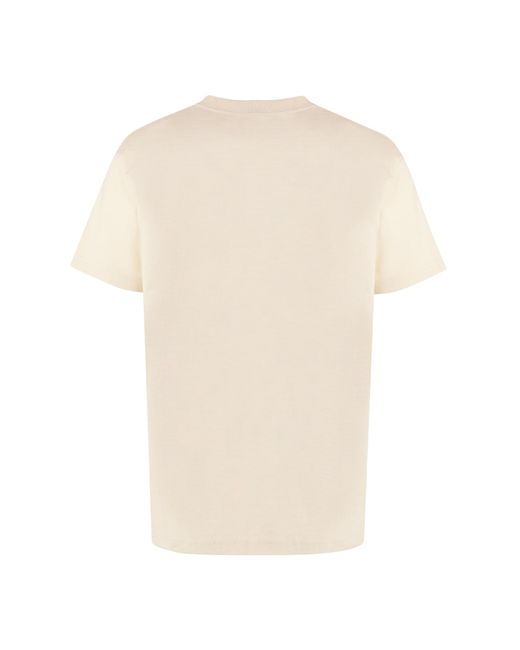 Jacquemus Natural Cotton Crew-neck T-shirt for men