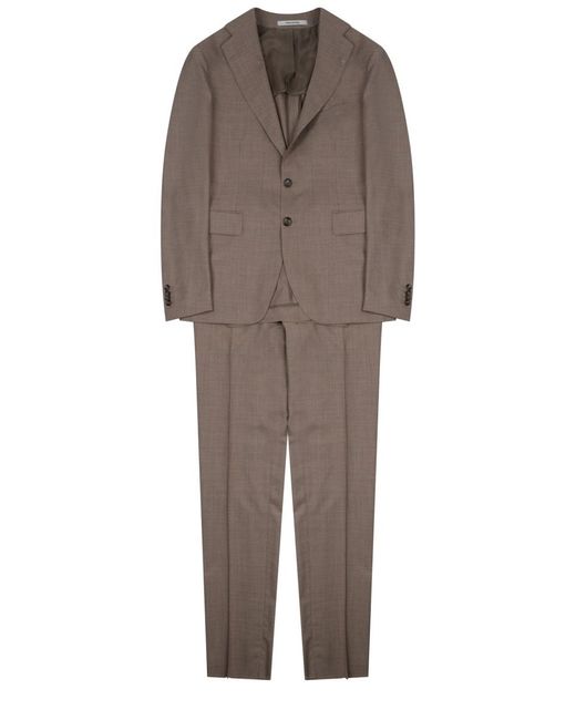 Tagliatore Gray Jacket Vesuvio Wool-Silk Virgin Wool for men