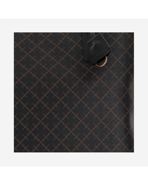 By Malene Birger Black Abi Floral Print Tote Bag