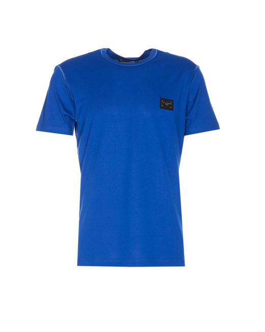 Dolce & Gabbana Blue T-Shirts And Polos for men