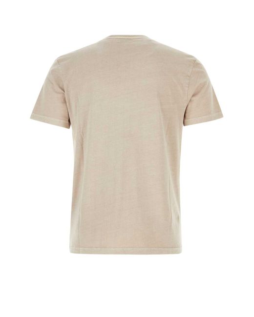 Woolrich White Melange Cappuccino Cotton T-shirt for men