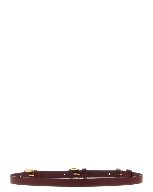 Etro White Calfskin Belt