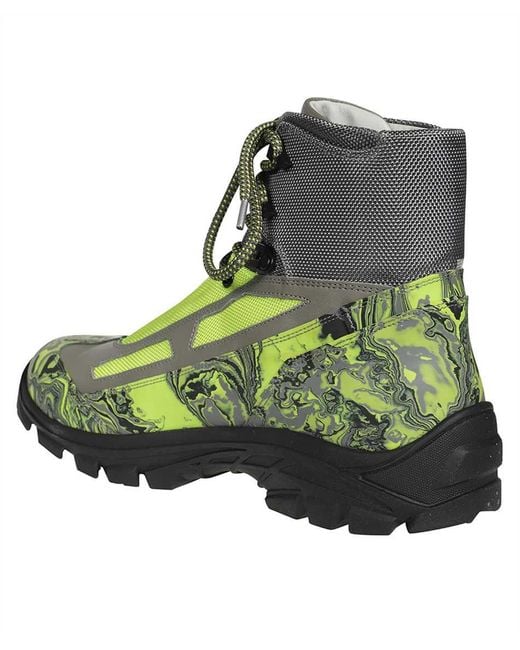 A_COLD_WALL* Green Lace-Up Ankle Boots for men