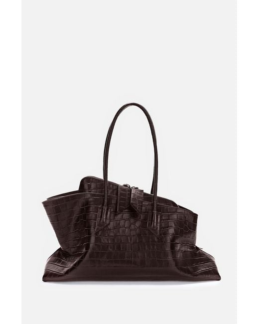 The Attico Brown Top Handle 'La Passeggiata Medium' Bag