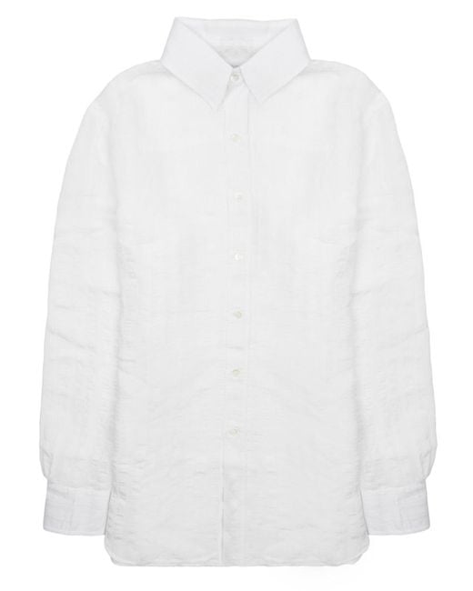 Department 5 White Shirt Viscose for men