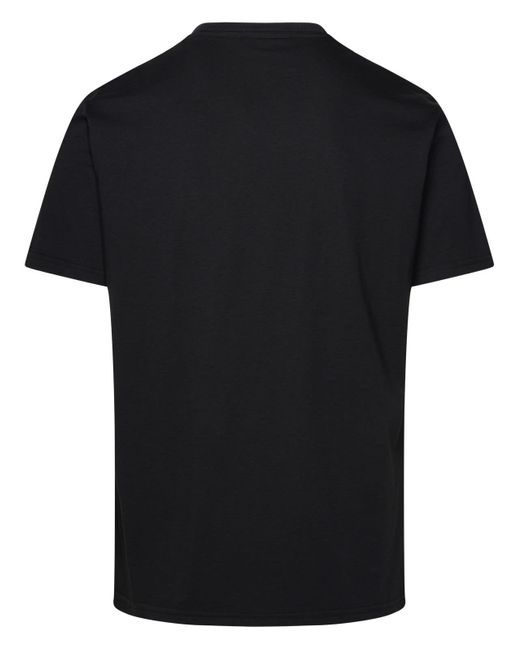 Gcds Black Cotton T-Shirt