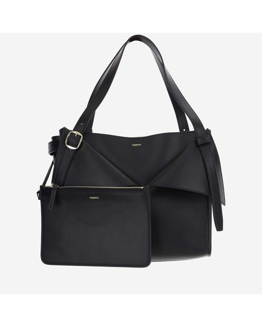 Coperni Black Cabas Leather Handbag Handbags