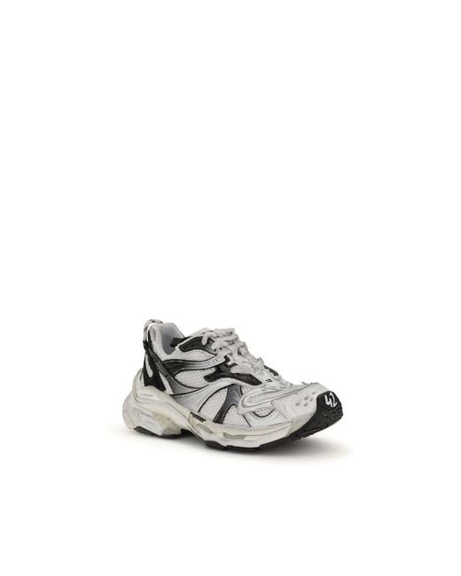 Balenciaga White Polyethylene Athletic Sneakers for men