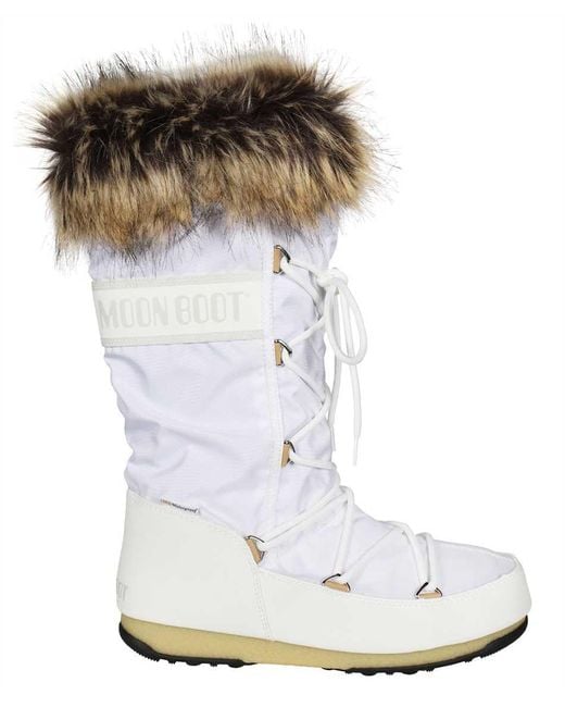 Moon Boot White Snow Boots