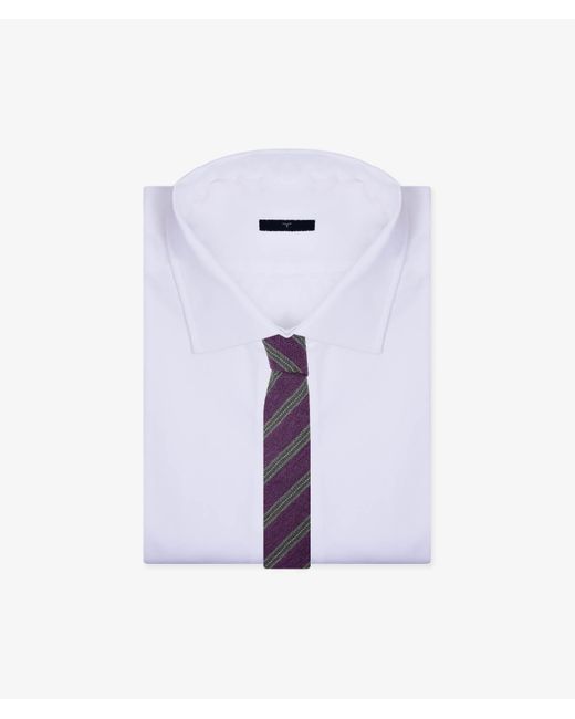 Larusmiani White Tie Porta Nuova Regimental for men
