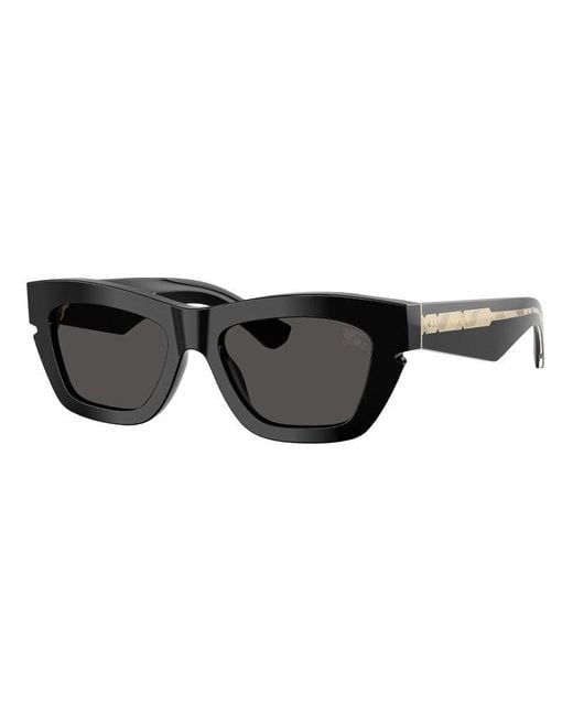 Burberry Black Sunglasses Square Full Rim, Shiny Frame And Dark Lens Be4454300187