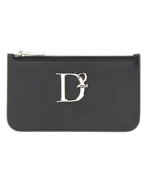 DSquared² Black Pouch With Logo