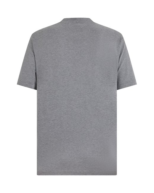 Gucci Gray Cotton T-Shirt Melange Melange/Multicolour T-Shirts