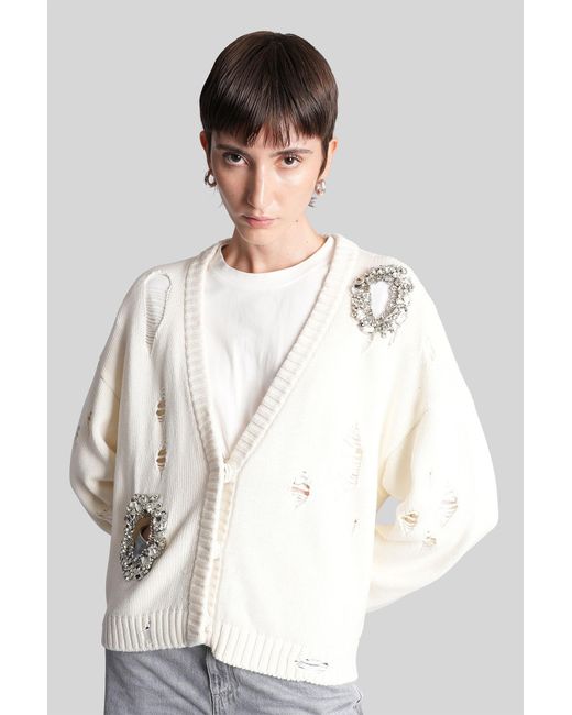 Area White Cardigan