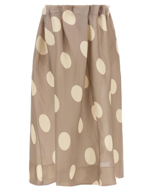 Khaite Natural Silk Mini Skirt