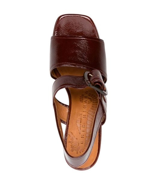 Chie Mihara Brown 70mm Ginka Leather Sandals