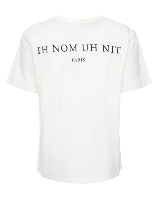 Ih Nom Uh Nit White Cotton T-Shirt for men