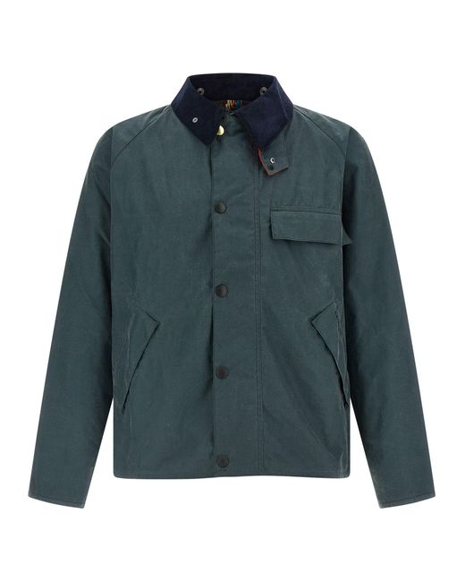Barbour Green Paul Smith Loves 'Transport' Jacket for men