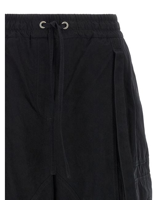 Dolce & Gabbana Black Cargo Pants Cotton Polyester Polyamide
