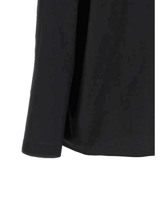 Lemaire Black 'Ascot' Blouse