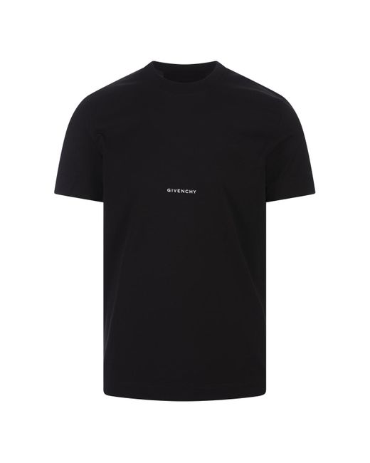 Givenchy Black T-Shirt With Micro Logo for men