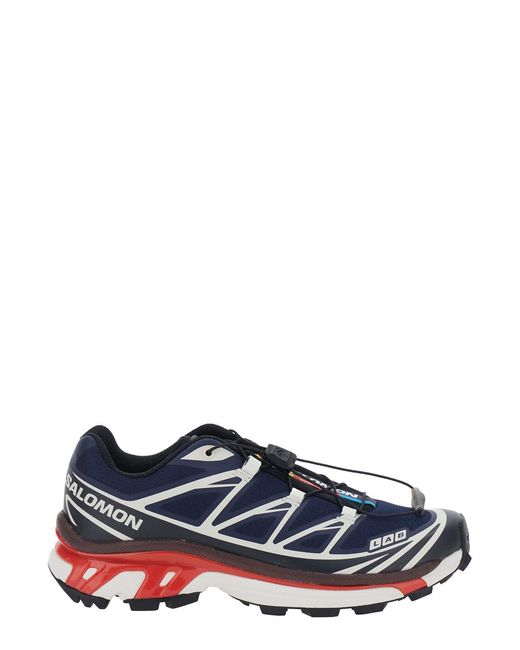 Salomon Blue Sneaker 'Xt-6' With Logo Applied On The Tongue And Chunky Sole for men