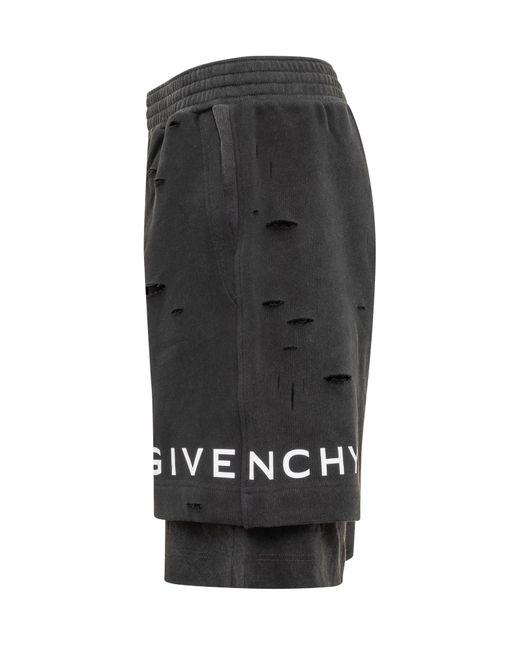 Givenchy Gray Archetype Shorts for men